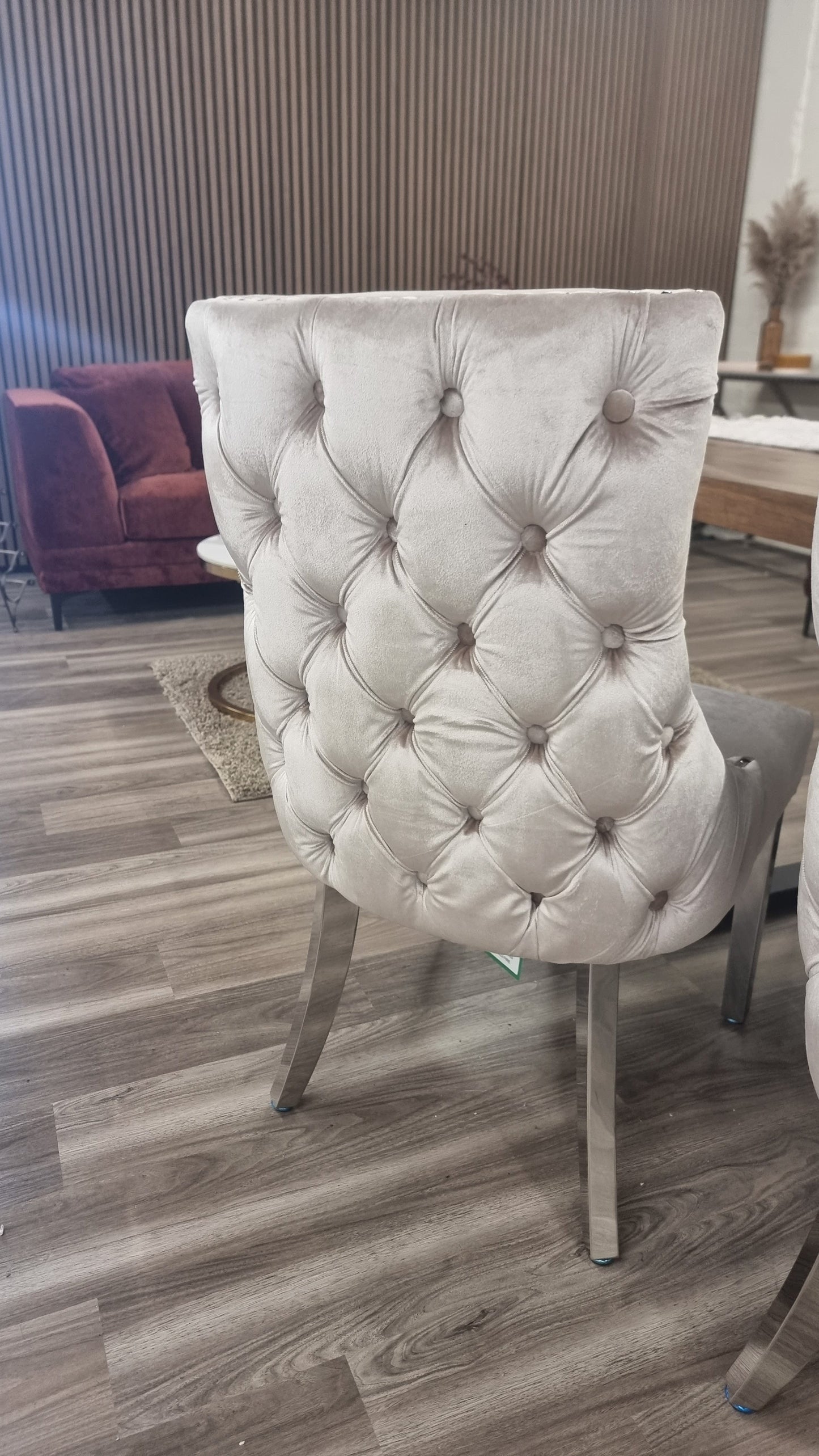 Kensington dining chair with deep button back