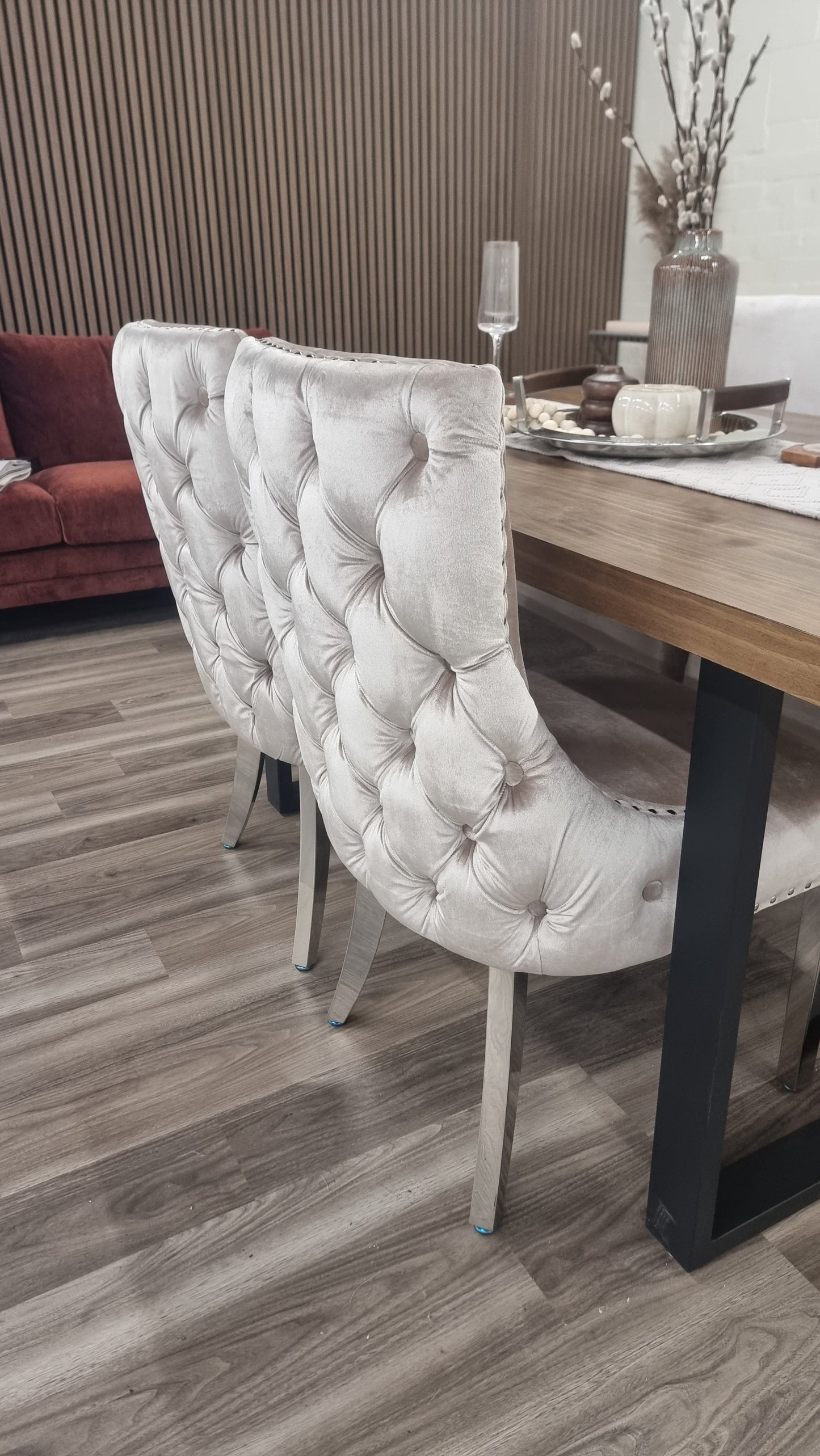 Kensington dining chair with deep button back