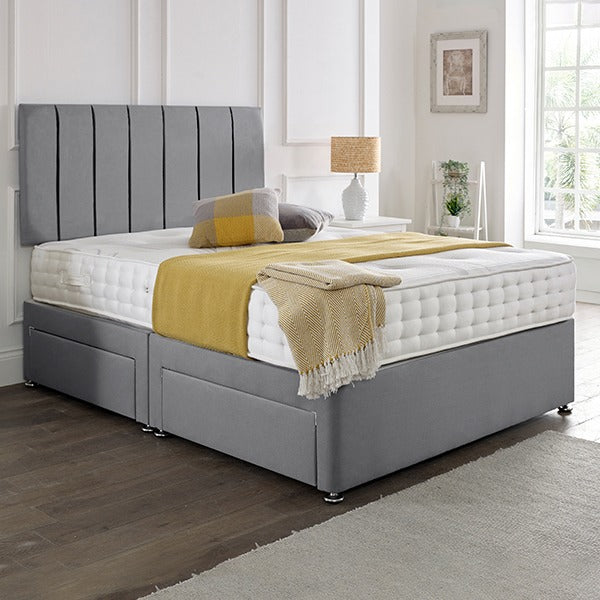 Oslo Headboard Divan Set - Choice of Mattress & Optional Storage