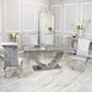 Silver Chrome Dinning Table with Nicole Chairs