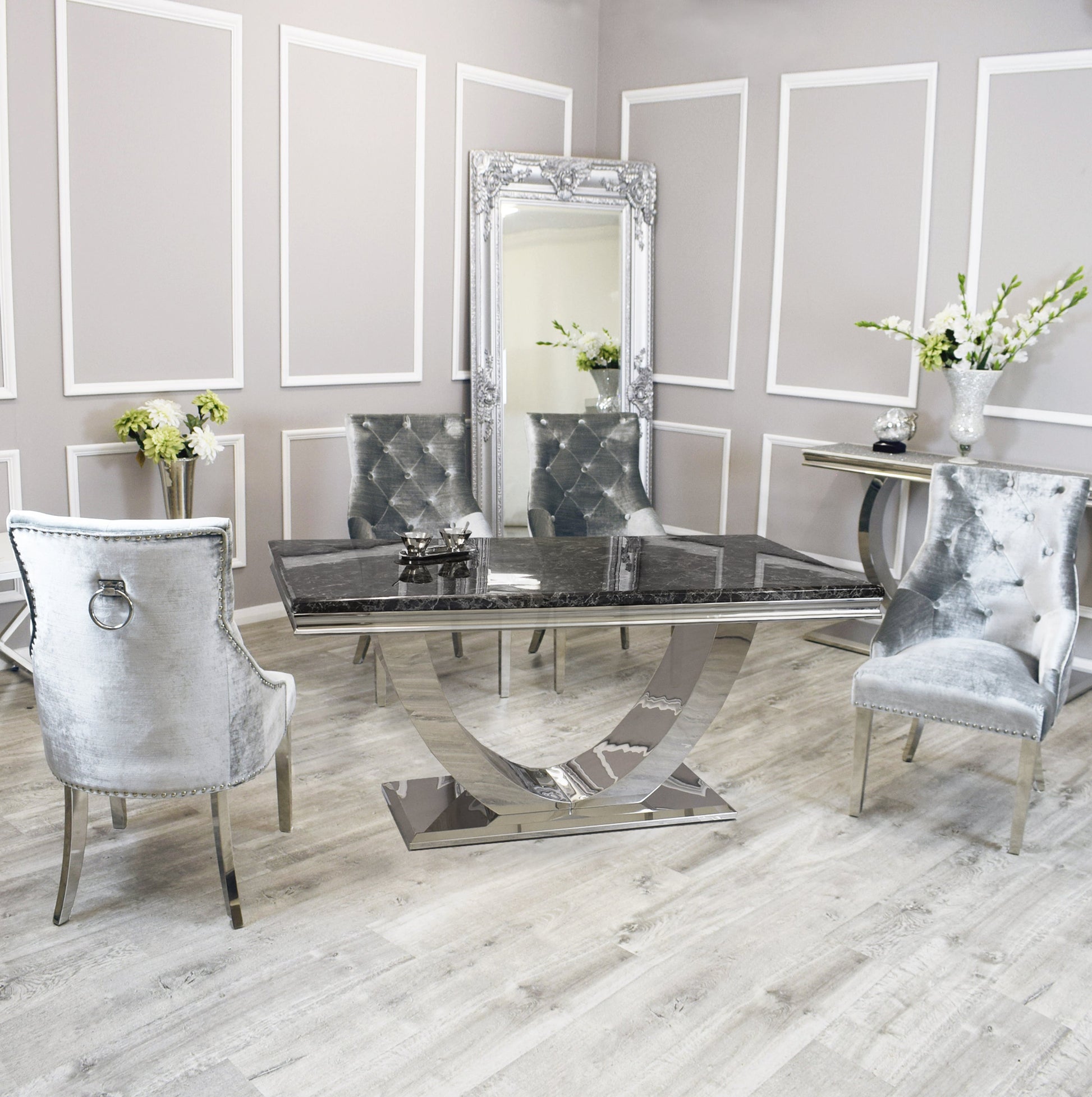 Pewter shimmer with all Tables