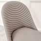ALBA LEATHER DINING CHAIR – RIBBED STITCHING & BLACK SCANDINAVIAN LEGS