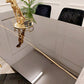 Apollo 1.6m Black Dining Table with Black Sintered Stone