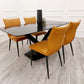 Apollo 1.6m Black Dining Table with Black Sintered Stone
