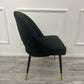 ASTRA LEATHER CHAIR – HIGH QUALITY BLACK LEGS WITH GOLD TIPS