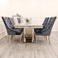 Louis Chrome 1.8m Dinning Table Set