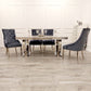 Louis Chrome 1.8m Dinning Table Set