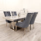 Louis Chrome 1.8m Dinning Table Set