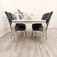 Louis Chrome 1.8m Dinning Table Set