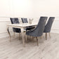 Louis Chrome 1.8m Dinning Table Set
