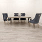 Louis Chrome 1.8m Dinning Table Set