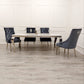 Louis Chrome 1.8m Dinning Table Set
