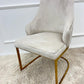 CHELMSFORD VELVET DINING CHAIR GOLD