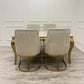 CHELMSFORD VELVET DINING CHAIR GOLD