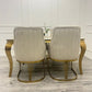 CHELMSFORD VELVET DINING CHAIR GOLD
