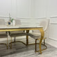 CHELMSFORD VELVET DINING CHAIR GOLD