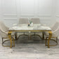 CHELMSFORD VELVET DINING CHAIR GOLD