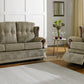 Carlton Handmade Tiffany Range Tweed Fabric Buttoned Back Sofas For Seniors