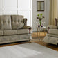 Carlton Handmade Tiffany Range Tweed Fabric Buttoned Back Sofas For Seniors