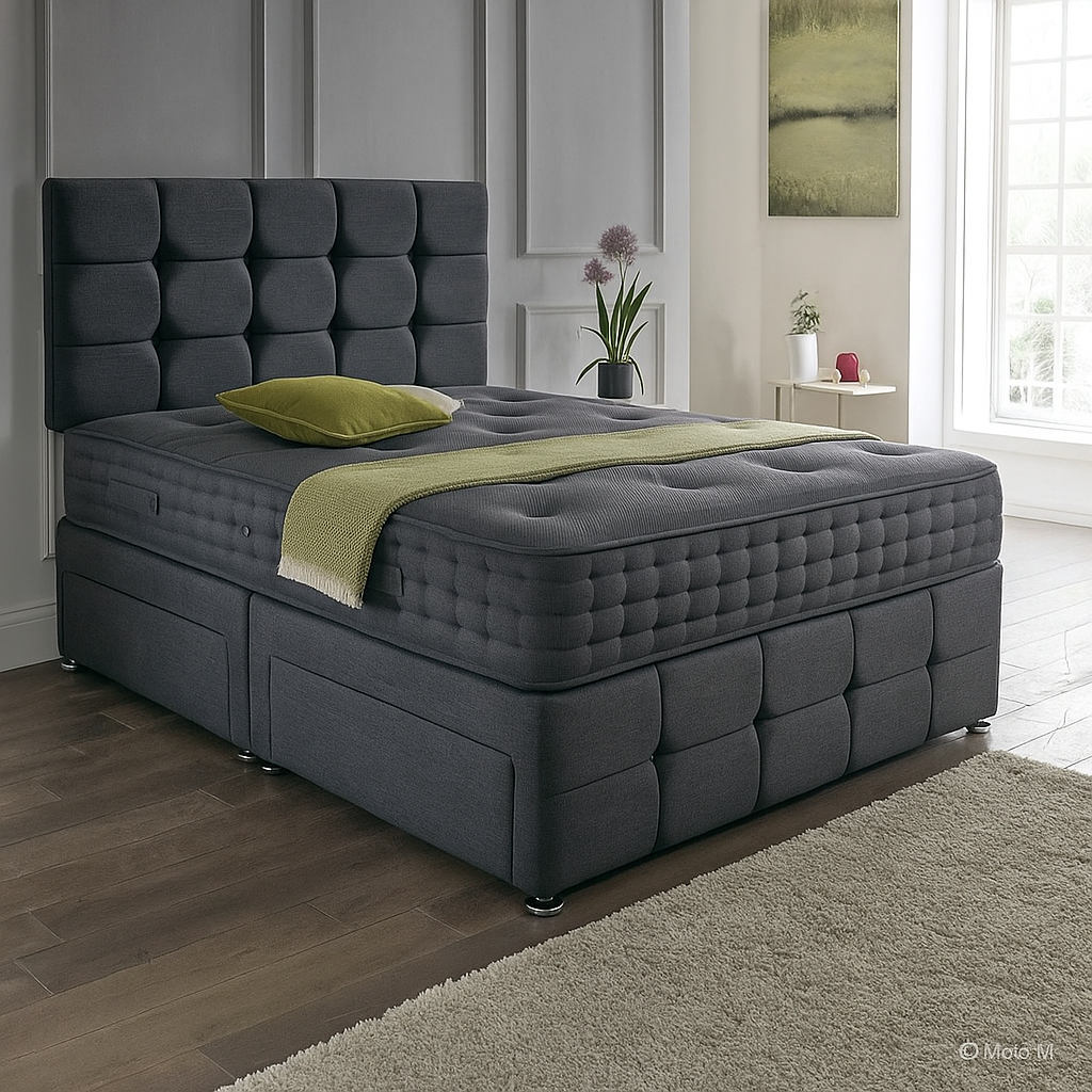 Rio Matching Headboard & Footboard Divan Set - Choice of Mattress & Optional Storage