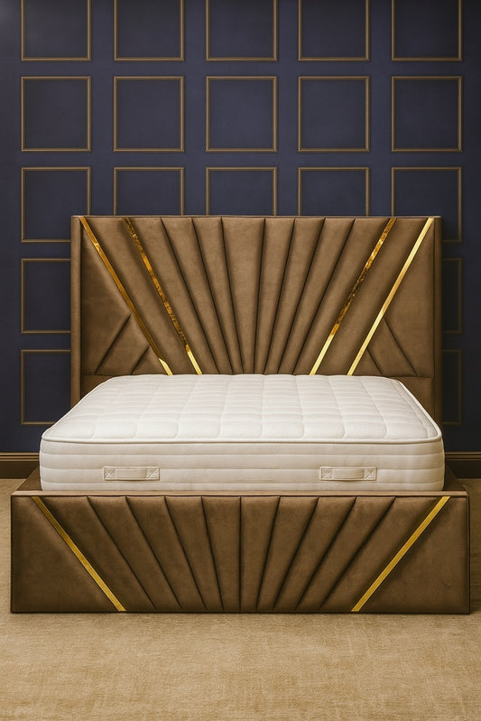 MODERN CROWN TWIN TRIM WING BED