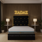 BLACK AND GOLD LUXE BED