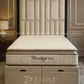 Cream Elegance Bed with Divan Ottoman Storage "Come with 80 Inch High Head Board"