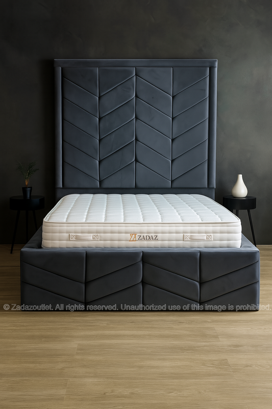 OREGON BED FRAME HIGHER HEADBOARD SPLIT 2 PIECE