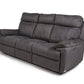 Continental Electric Reclining Grey Fabric Suede Sofas