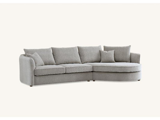 Aluxo Rubin Corner Chaise in Pebble Boucle