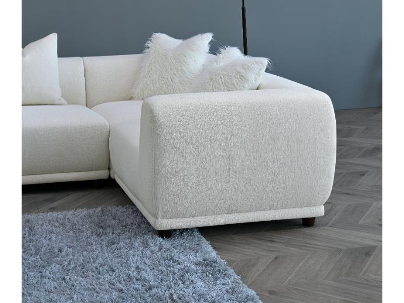 Aluxo Lottie Modular Corner Group in Polar Boucle