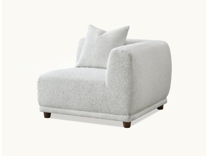 Aluxo Lottie Modular Corner Group in Polar Boucle