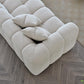 Aluxo Tribeca Right Hand Corner Group in Oatmeal Boucle Fabric