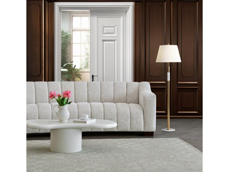 Astoria 3 Seater Sofa in Oatmeal Boucle Fabric