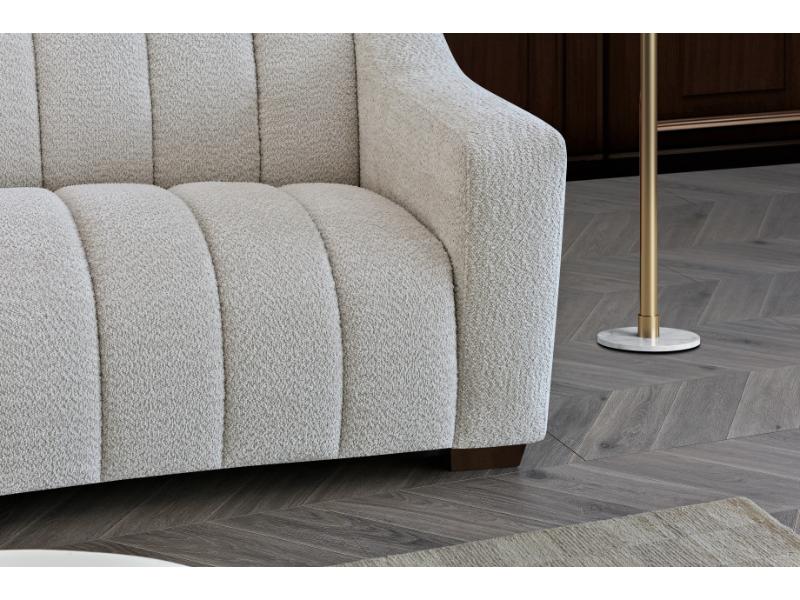 Astoria 3 Seater Sofa in Oatmeal Boucle Fabric