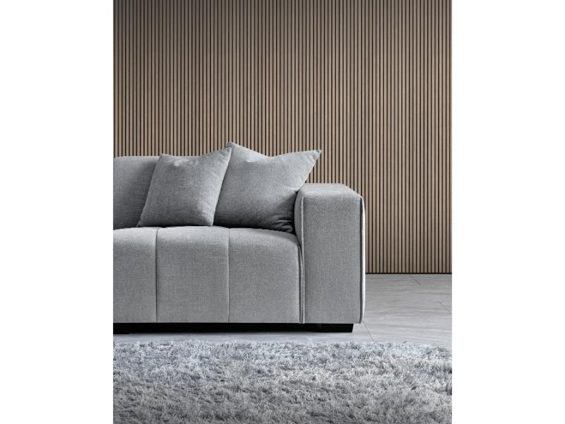 Leonard  in Cloudy Grey Boucle