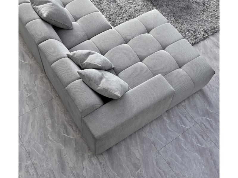 Leonard  in Cloudy Grey Boucle