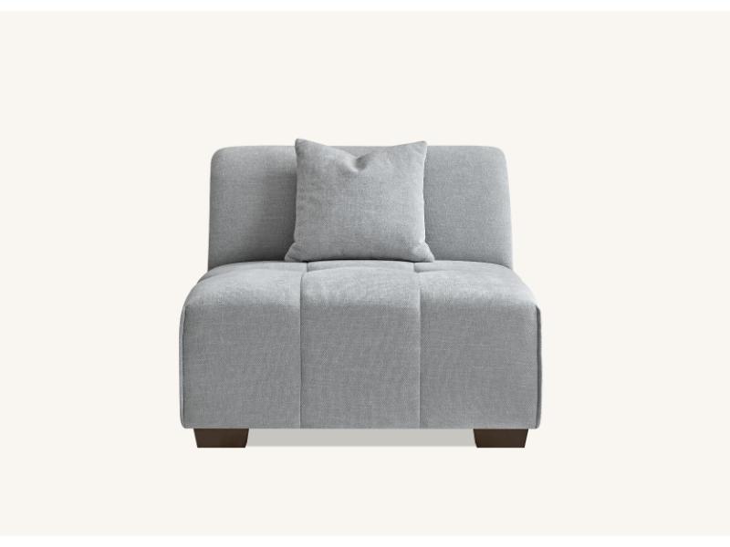 Leonard  in Cloudy Grey Boucle