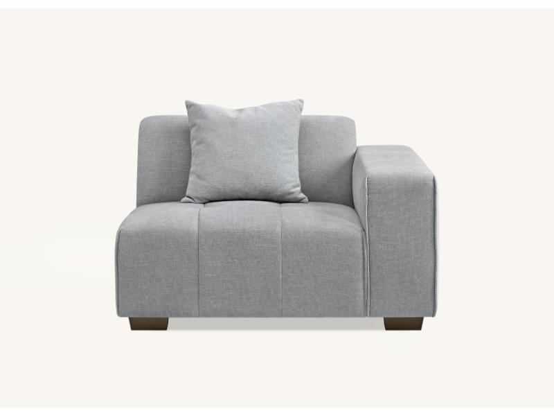 Leonard  in Cloudy Grey Boucle