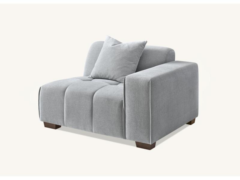 Leonard  in Cloudy Grey Boucle