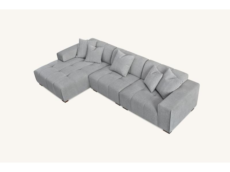 Leonard  in Cloudy Grey Boucle