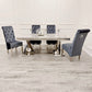 Louis Chrome 1.8m Dinning Table Set