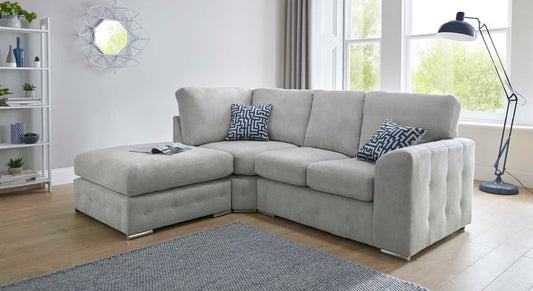 Galaxy Handmade Grey Fabric Sofas For Old People in Elegant Mosaic