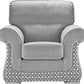 Galaxy Handmade Grey Fabric Sofas For Old People in Elegant Mosaic