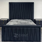 Midnight Wave Velvet Bed