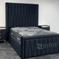 Midnight Wave Velvet Bed