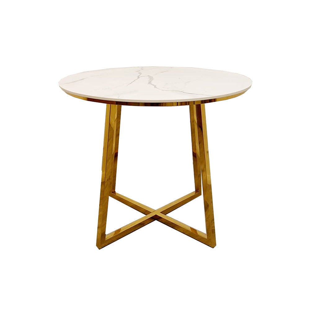Lucien Gold 1.2m Round Dining Table