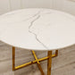 Lucien Gold 1.2m Round Dining Table