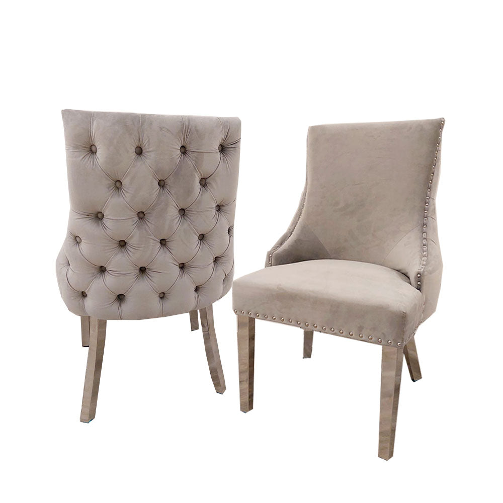 Kensington dining chair with deep button back
