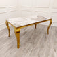 Louis Gold Dining Table